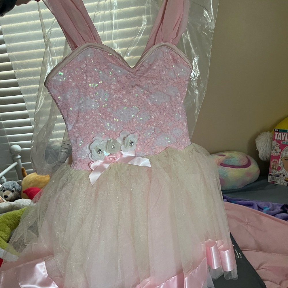 Pink and Cream Kids Costume Dress